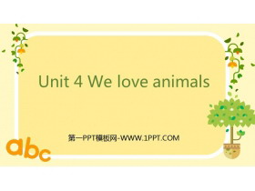 《We love animals》PPT课件下载