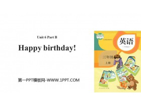 《Happy birthday!》Part B PPT教学课件