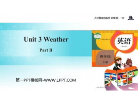 《Weather》Part B PPT课件(第3课时)