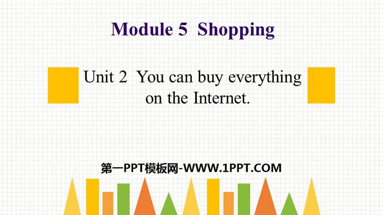 《You can buy everything on the Internet》Shopping PPT课件下载