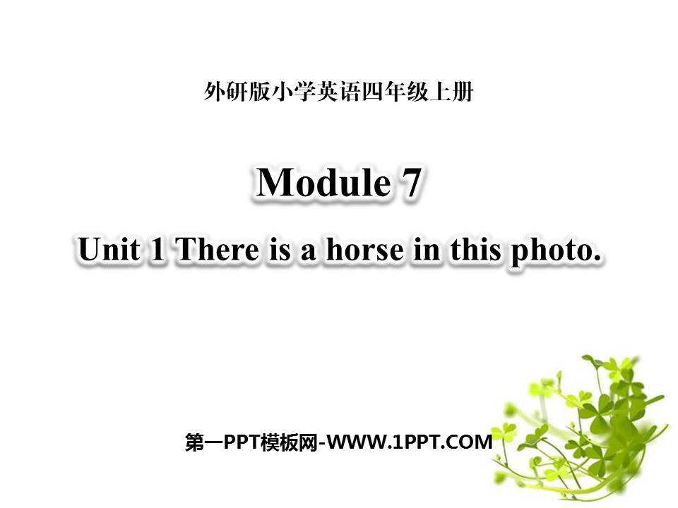 《There is a horse in this photo》PPT教学课件