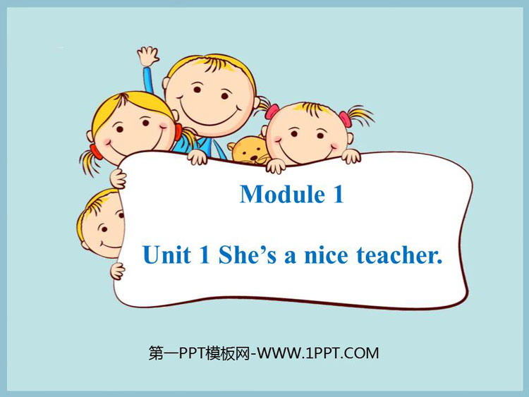 《She\s a nice teacher》PPT教学课件