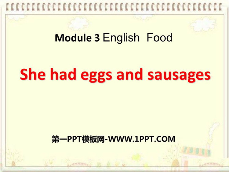 《She had eggs and sausages》PPT课件下载