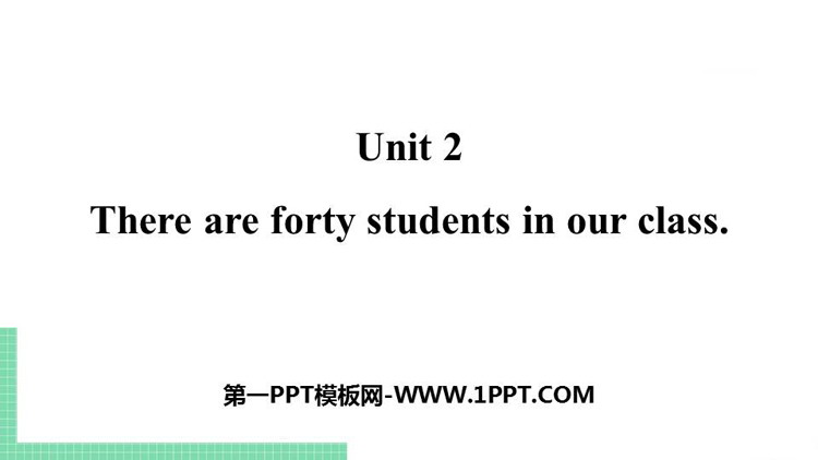 《There are forty students in our class》PPT教学课件