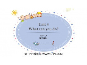 《What can you do?》PartA PPT课件(第3课时)