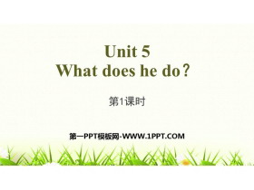 《What does he do?》PPT(第1课时)