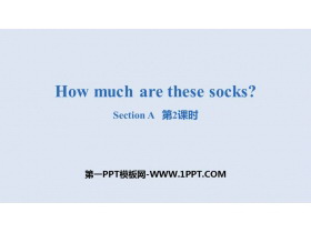 《How much are these socks?》SectionA PPT(第2课时)