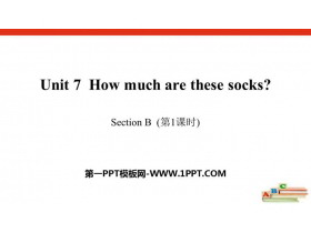 《How much are these socks?》SectionB PPT课件(第1课时)