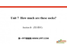 《How much are these socks?》SectionB PPT课件(第3课时)
