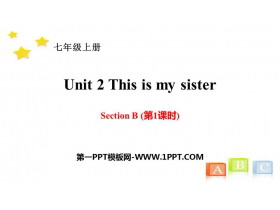 《This is my sister》SectionB PPT(第1课时)