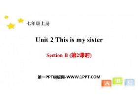 《This is my sister》SectionB PPT(第2课时)