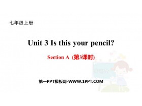 《Is This Your Pencil?》SectionA PPT课件(第3课时)