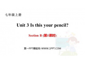 《Is This Your Pencil?》SectionB PPT课件(第1课时)