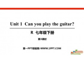 《Can you play the guitar?》PPT课件(第3课时)