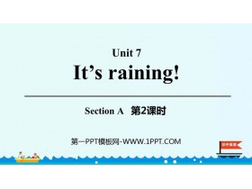 《It/s raining》SectionA PPT课件(第2课时)