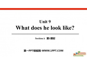 《What does he look like?》SectionA PPT课件(第1课时)