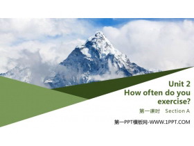《How often do you exercise?》SectionA PPT(第一课时)