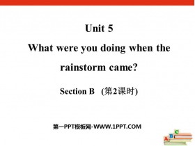 《What were you doing when the rainstorm came?》SectionB PPT(第2课时)