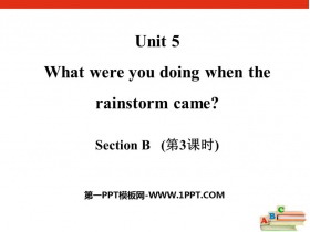 《What were you doing when the rainstorm came?》SectionB PPT(第3课时)