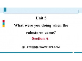 《What were you doing when the rainstorm came?》SectionA PPT课件