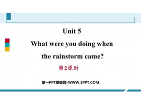 《What were you doing when the rainstorm came?》PPT习题课件(第2课时)