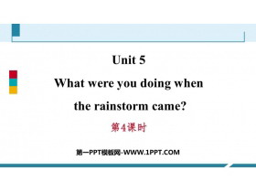《What were you doing when the rainstorm came?》PPT习题课件(第4课时)