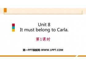 《It must belong to Carla》PPT习题课件(第1课时)