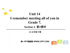 《I remember meeting all of you in Grade 7》SectionA PPT(第2课时)