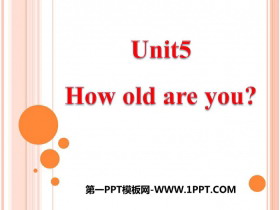 《How old are you?》PPT课件下载