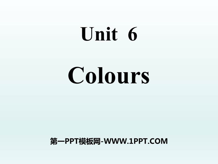 《Colours》PPT课文课件