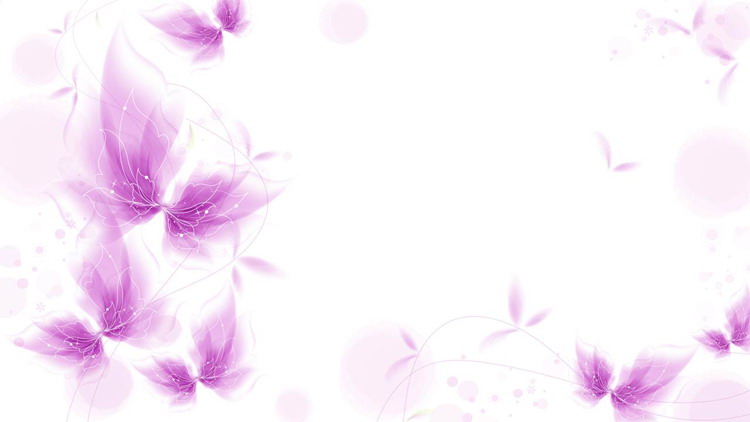 紫色唯美抽象植物花卉PPT背景图片