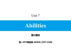 《Abilities》PPT习题课件(第1课时)