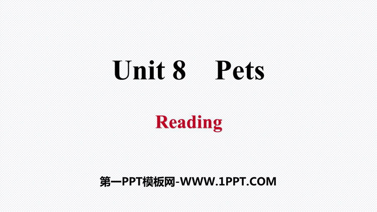 《Pets》Reading PPT习题课件