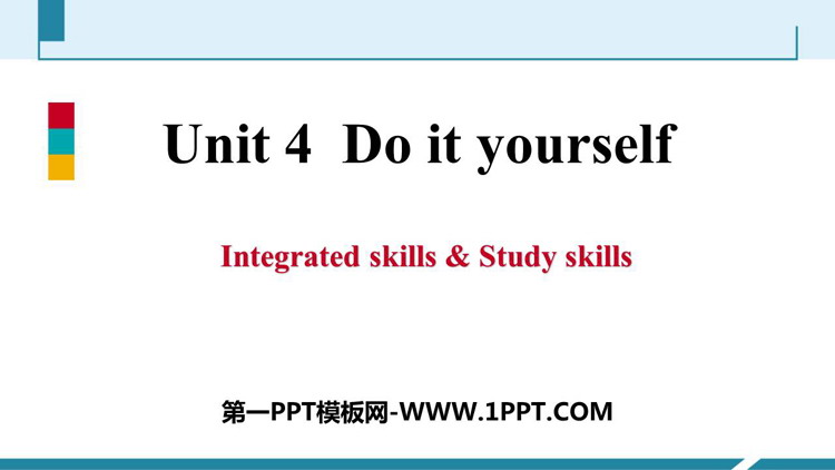 《Do it yourself》Integrated skills & Study skills PPT习题课件