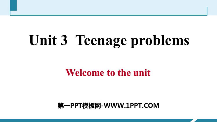 《Teenage problems》PPT习题课件