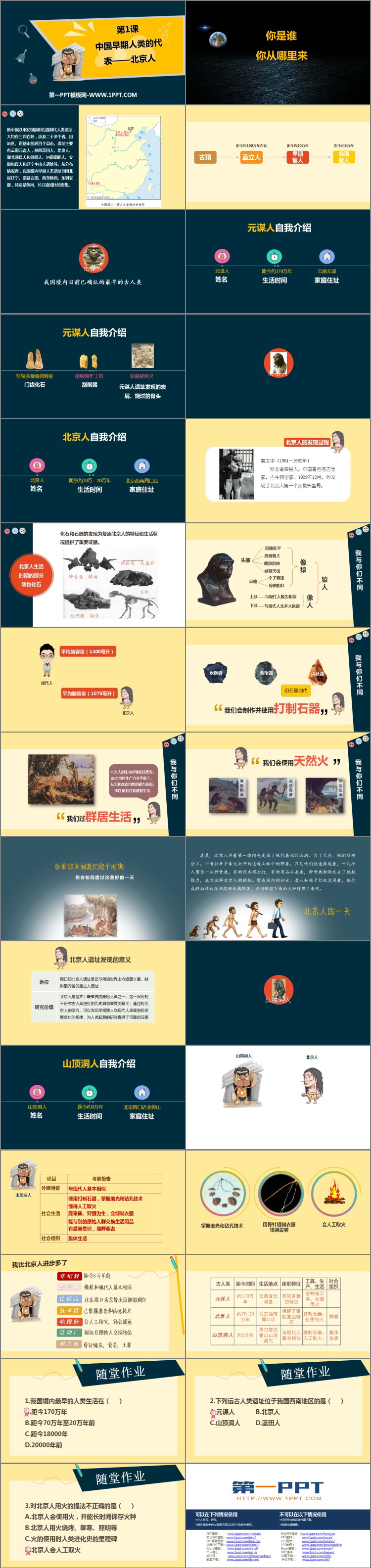 《中国早期人类的代表—北京人》PPT优秀课件