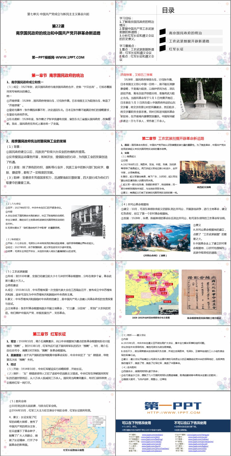 《南京国民政府的统治和中国共产党开辟革命新道路》PPT教学课件