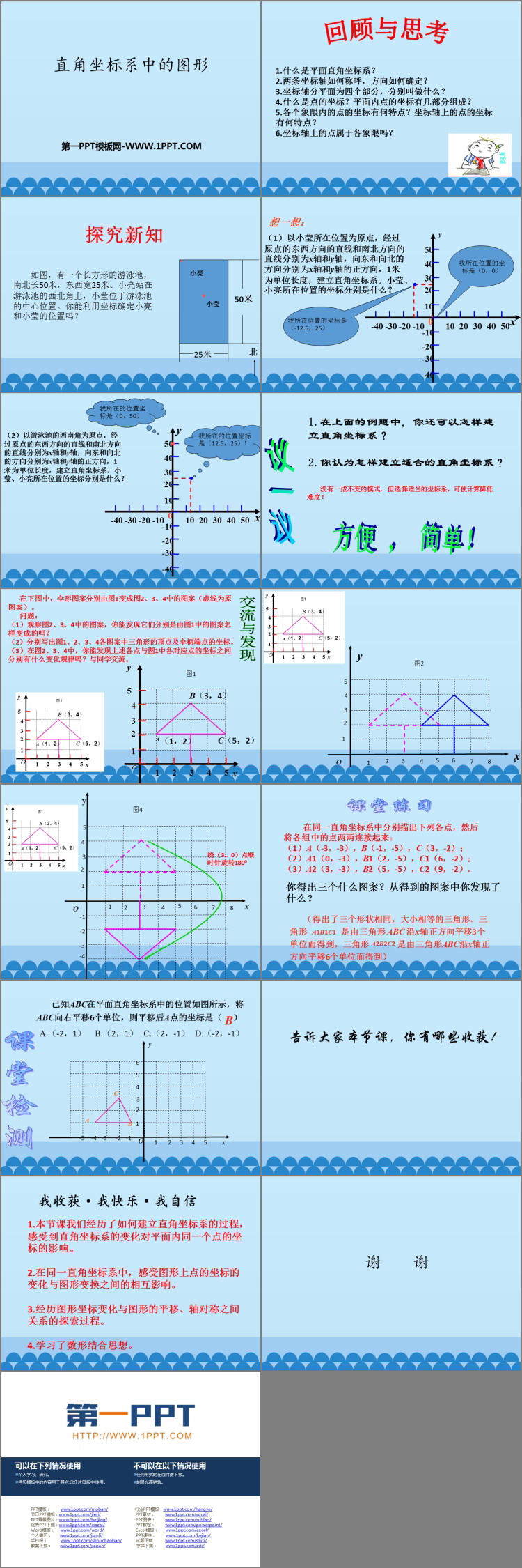 《直角坐标系中的图形》PPT教学课件