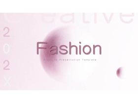 简约粉色时尚美容化妆品行业工作汇报PPT模板