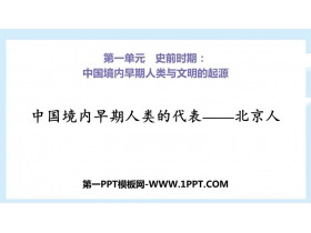 《中国早期人类的代表—北京人》PPT精品课件