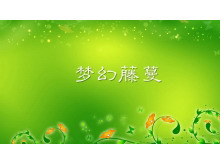 梦幻藤蔓二-植物PPT背景图片