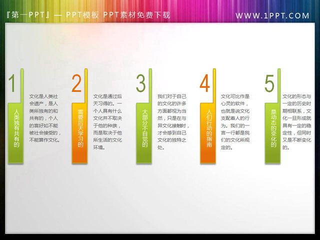 实用的并列排列PPT目录素材（排列PPT）  实用的并列排列PPT目录素材 第1张