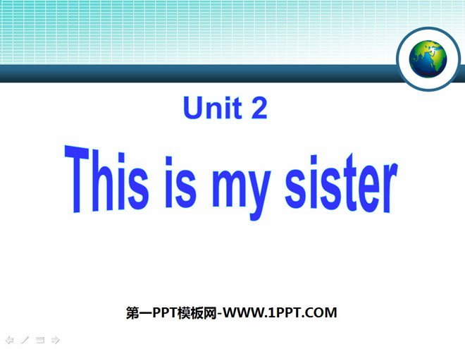 《This is my sister》PPT课件2-预览图01