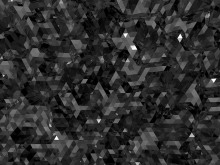 黑色碳晶多�形PPT背景�D片