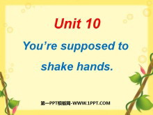 You are supposed to shake handsPPTn3