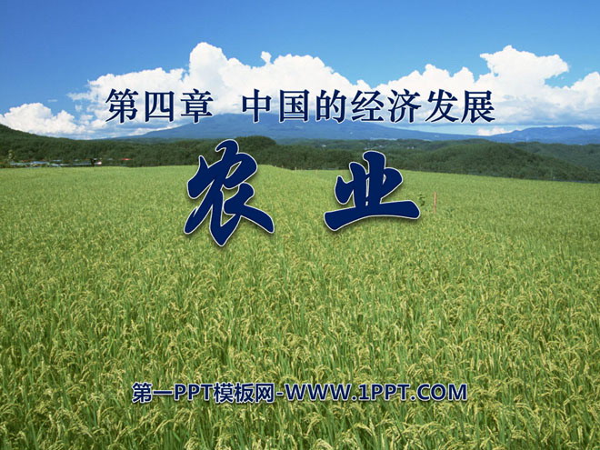 《农业》中国的经济发展PPT课件4-预览图01