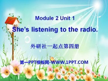 She's listening to the radioPPTn2