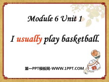 I usually play basketballPPTn3