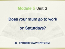 Does your mum go to work on Saturdays?PPTn3