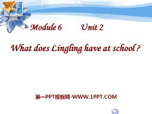 What does Lingling have at school?PPTn3
